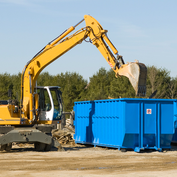 can i choose the location where the residential dumpster will be placed in Minter AL